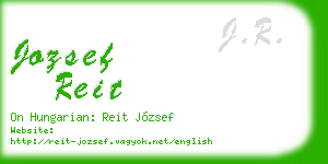 jozsef reit business card