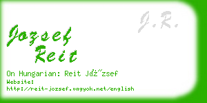 jozsef reit business card